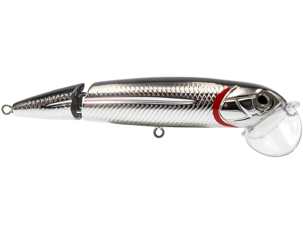 Monster Mike Walking Boss II Jr. 4": Black Back/Chrome Shad