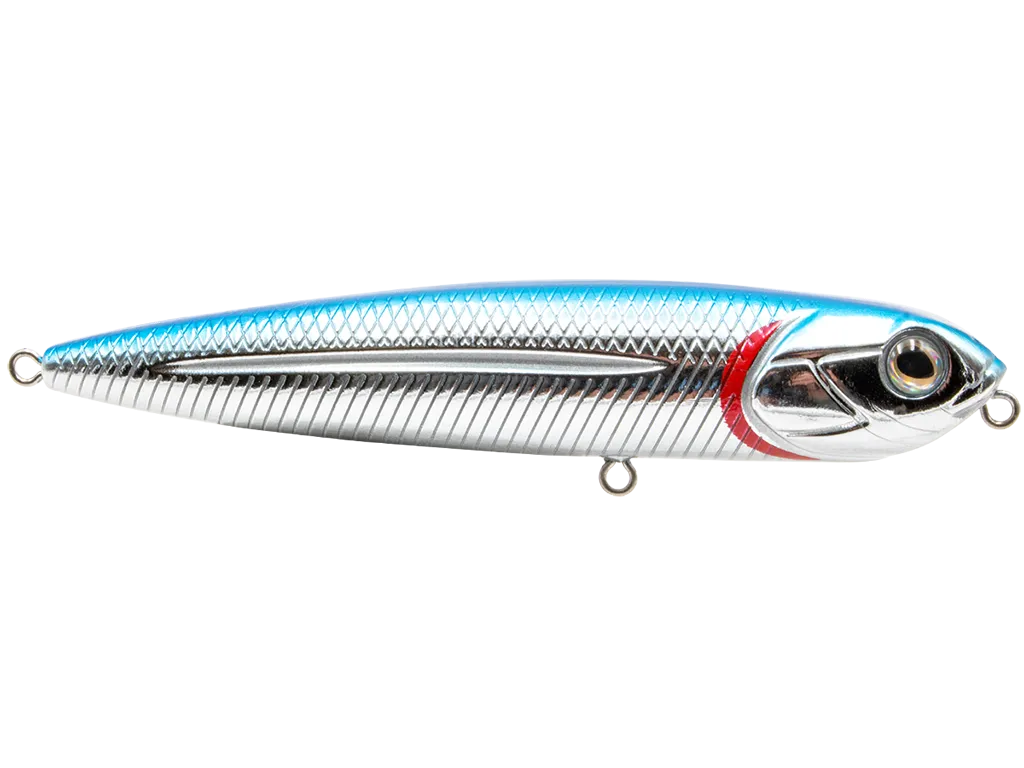 Livingston Lures Walking Boss Jr. 4 SW: Blue Back/Chrome Shad