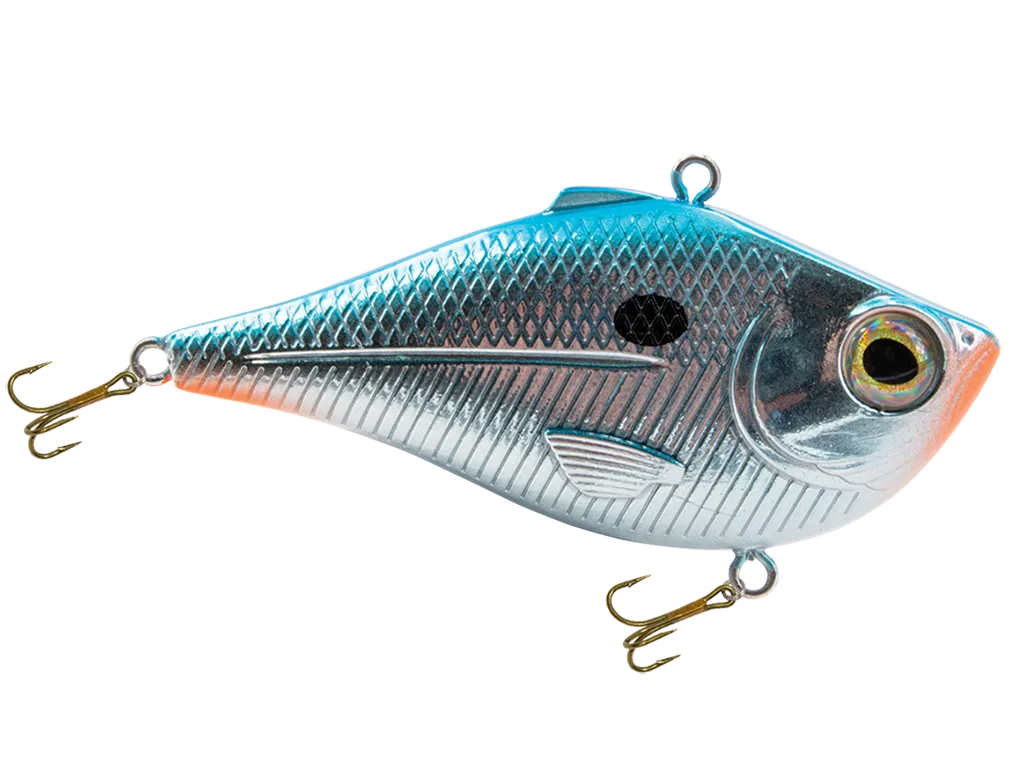 Livingston Lures Pro Ripper Magnum Lipless Crankbait: Blue Red Chrome