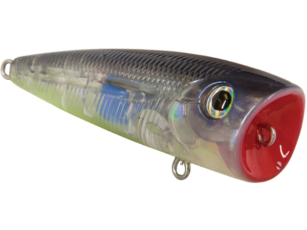 Livingston Lures Walk N Pop 77 Popper: Bluetreuse