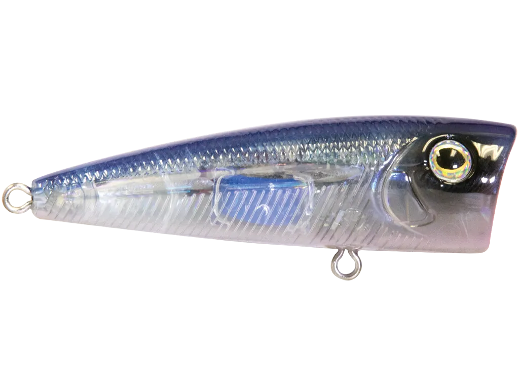 Livingston Lures Walk N Pop 77 Popper: Pro Blue