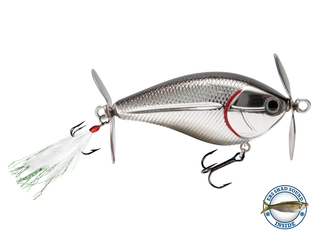 Livingston Lures SpinMaster: Black Back/Chrome Shad
