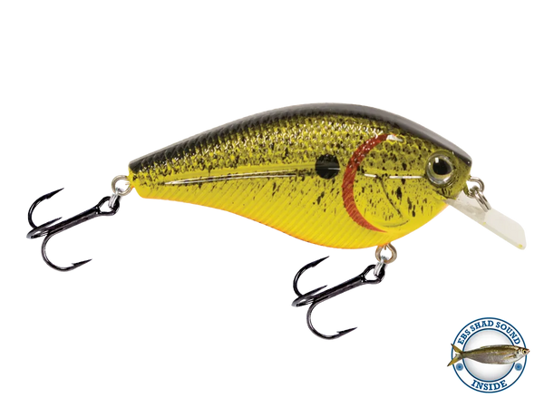 Livingston Lures Primetyme SQ 2.0: Chartreuse Splatter Shad