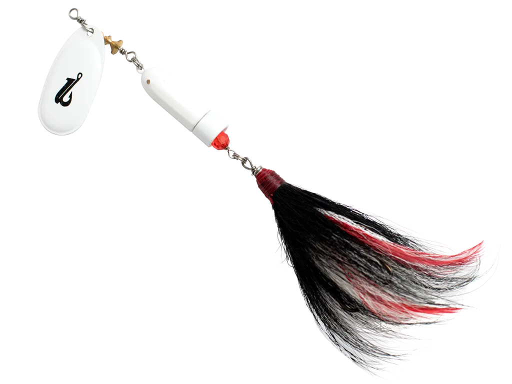 Livingston Lures EBS Spinner 100: White Black