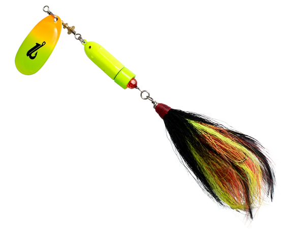 Livingston Lures EBS Spinner 100: Hot Orange Chartreuse