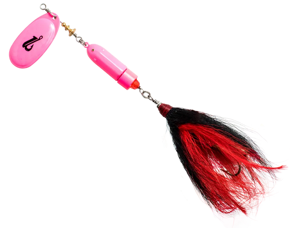 Livingston Lures EBS Spinner 100: Hot Pink Black