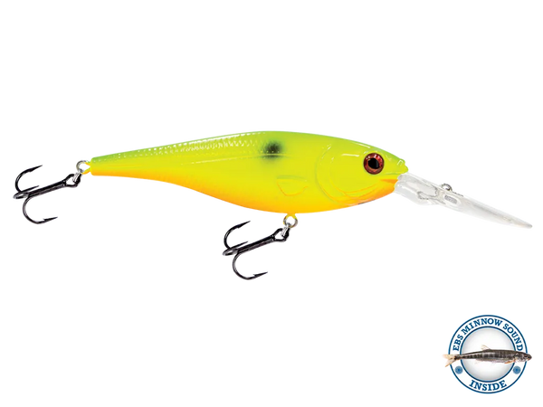 Livingston Lures Walleye Shad 90: Yellow Sunruse