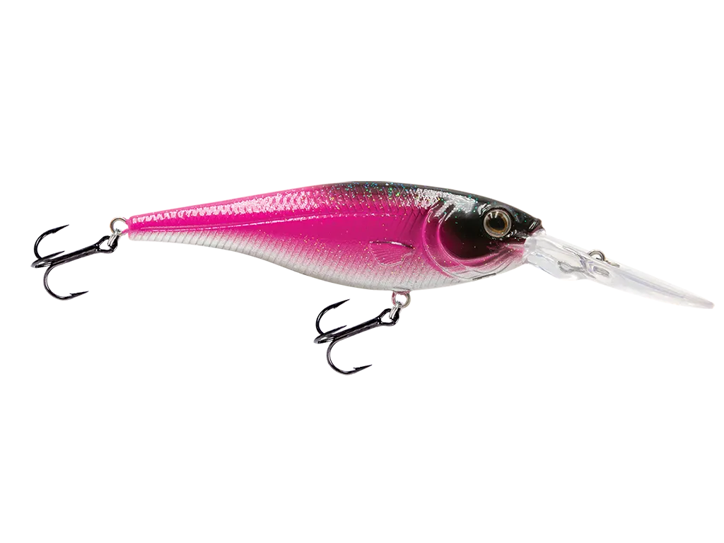 Livingston Lures Walleye Shad 90: Flamingo