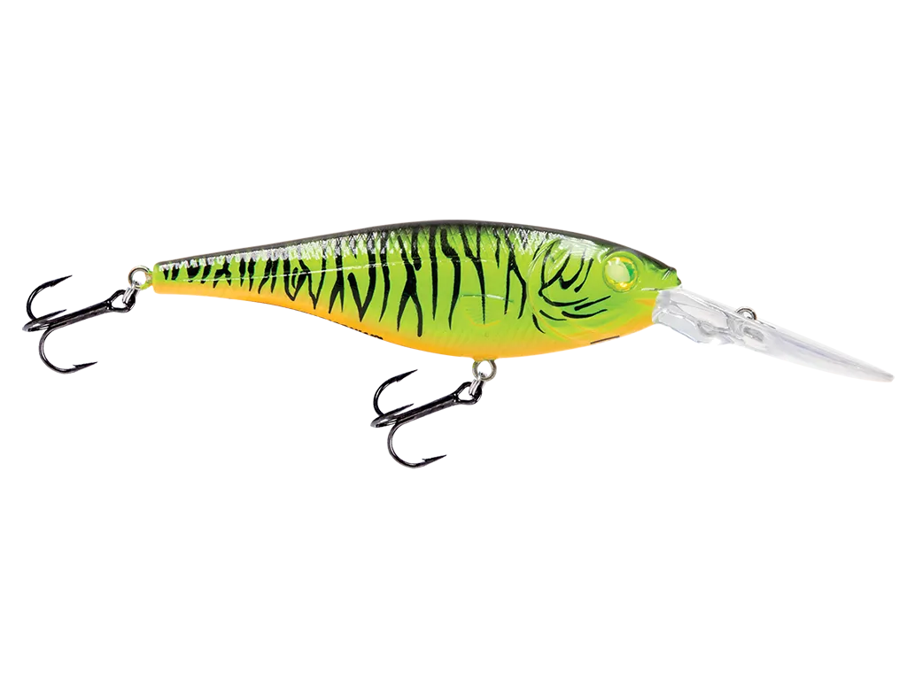 Livingston Lures Walleye Shad 90: Fire Tiger