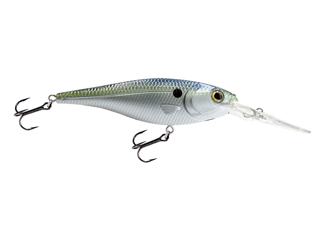 Livingston Lures Walleye Shad 90: Chrome XXX Shad