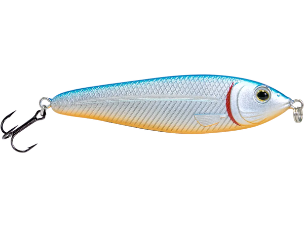 Livingston Lures EBS Jigging Spoon: Blue Back/Chrome Shad