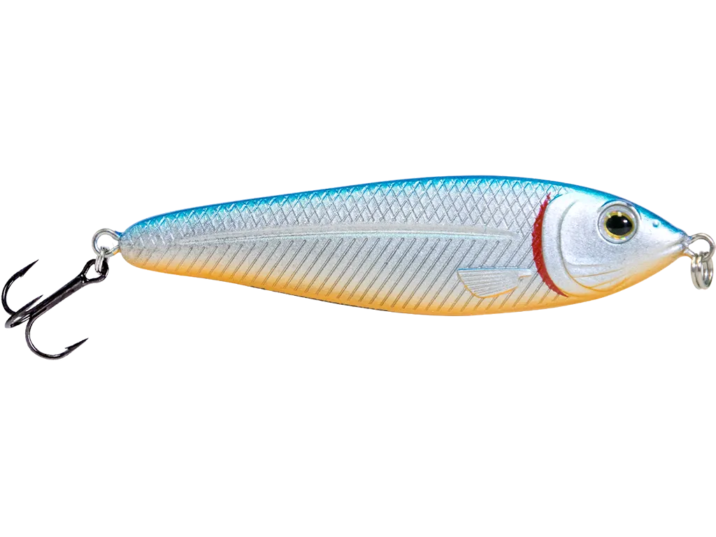 Livingston Lures EBS Jigging Spoon: Blue Back/Chrome Shad