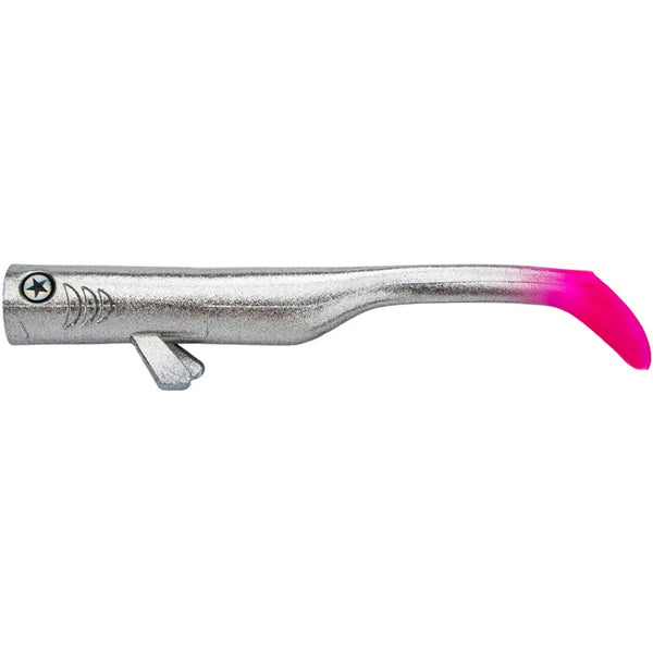 LMAB Drunk Bait 20cm: Chrome Pinktail UV