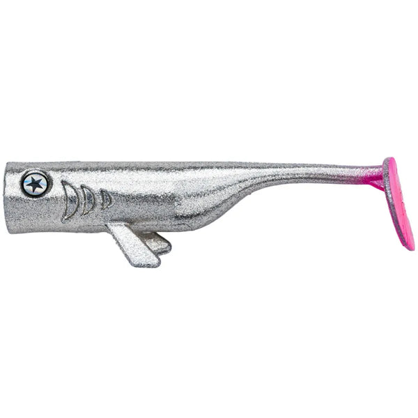 LMAB Drunk Bait 8cm: Chrome Pinktail UV