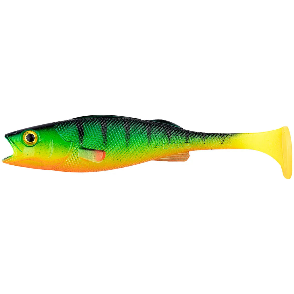 LMAB KOFI Perch Shad 11cm: Fire Tiger UV