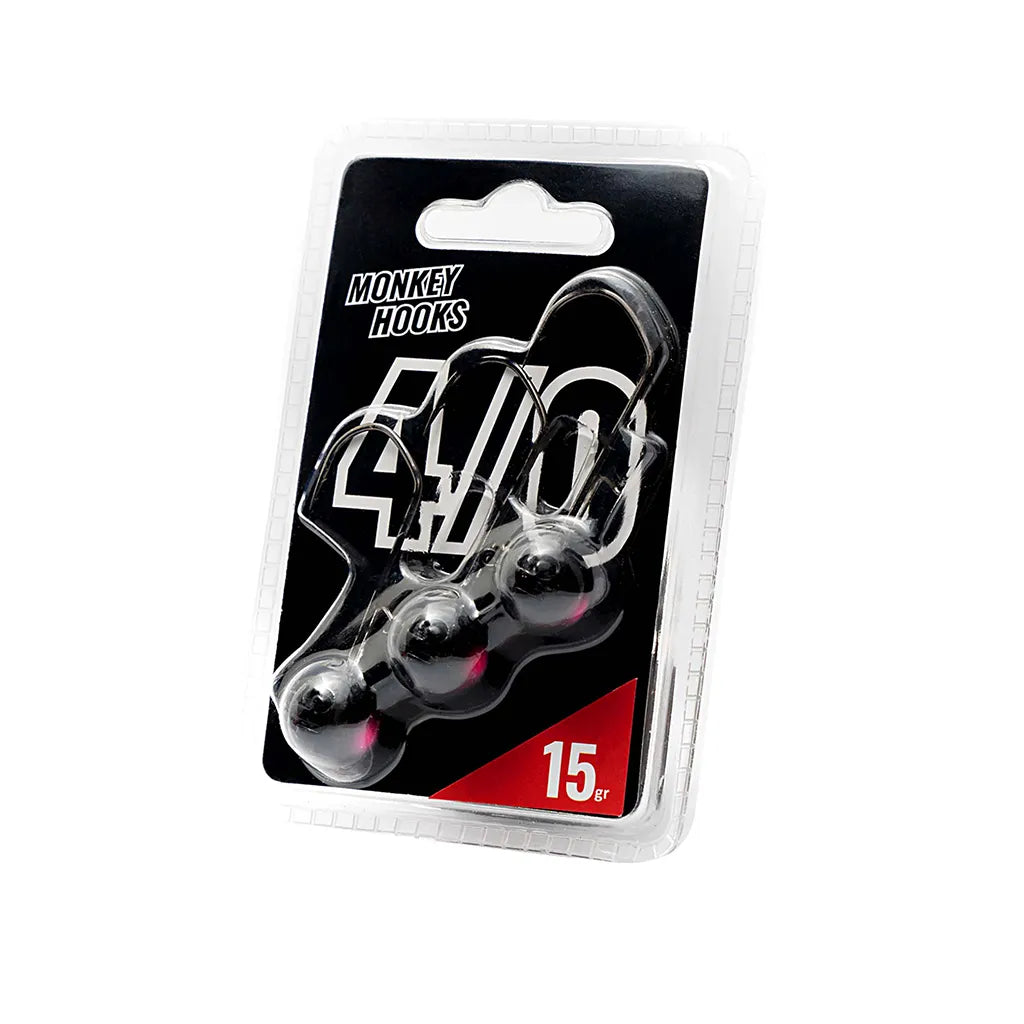 Monkey Lures Monkey Hooks 4/0: Black/Pink