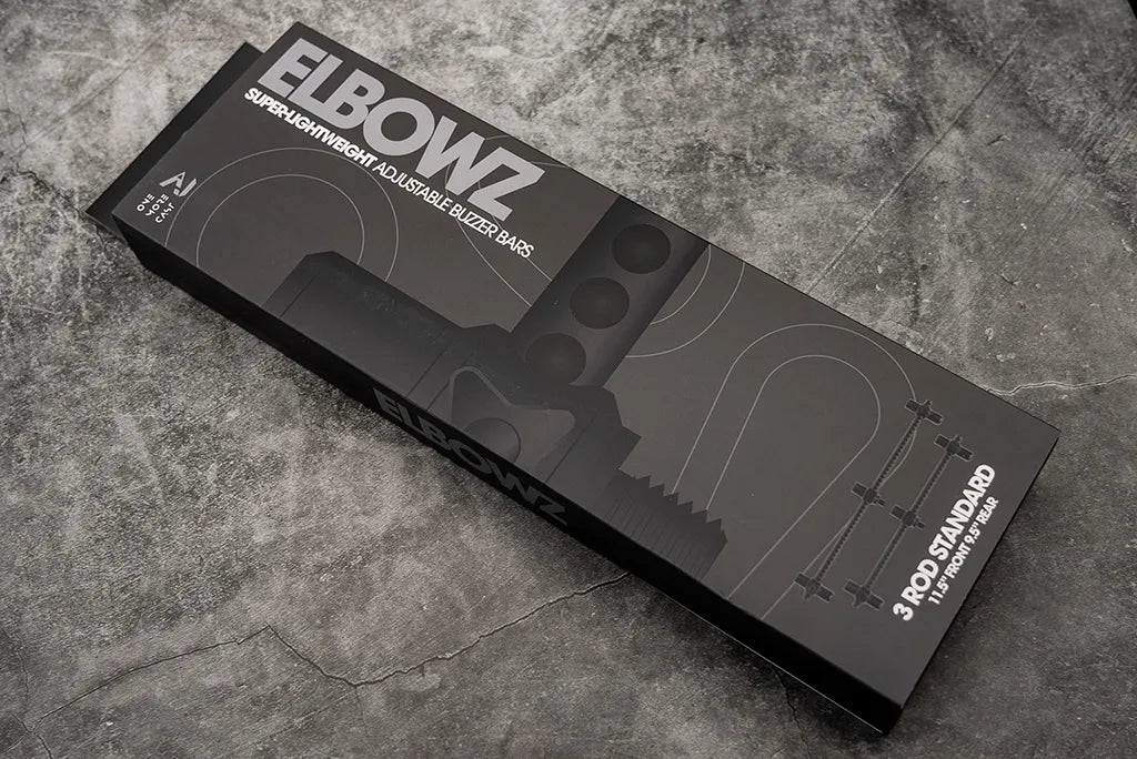 OMC ELBOWZ 3 Rod Standard Black Anodised Aluminium