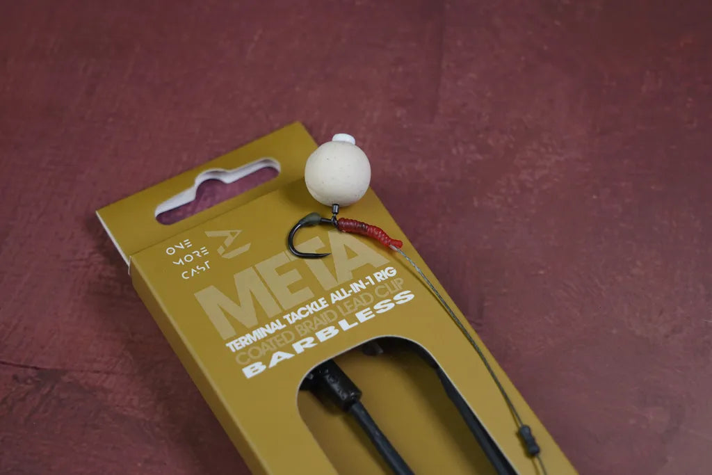 OMC META ALL-IN-1 RIG COATED BRAID LEAD CLIP: Barbless