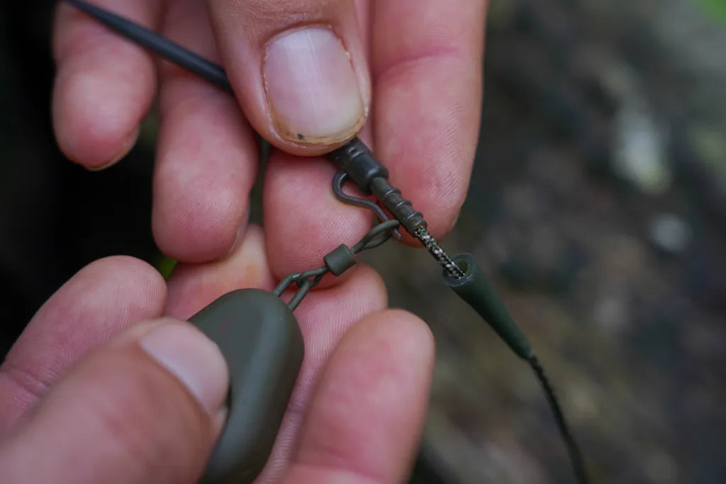 OMC META ALL-IN-1 RIG COATED BRAID LEAD CLIP: Barbless