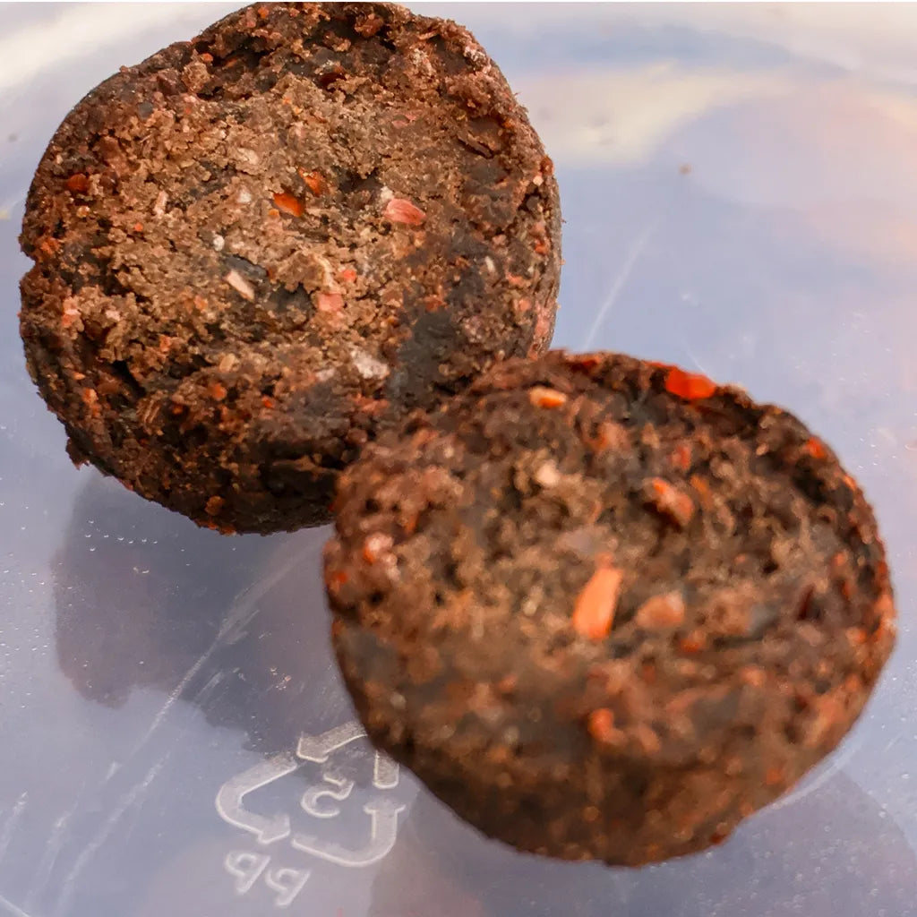 OMC Paella Boosted Cured Hardened Hookbaits: 15mm & 18mm
