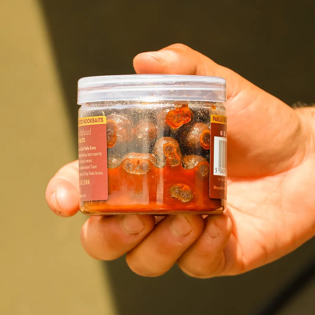 OMC Paella Gravy Infused Hookbaits: 12x16mm & 14x18mm
