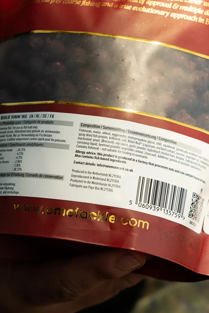 OMC Paella Stabilised Boilie 10mm: 1kg Bag