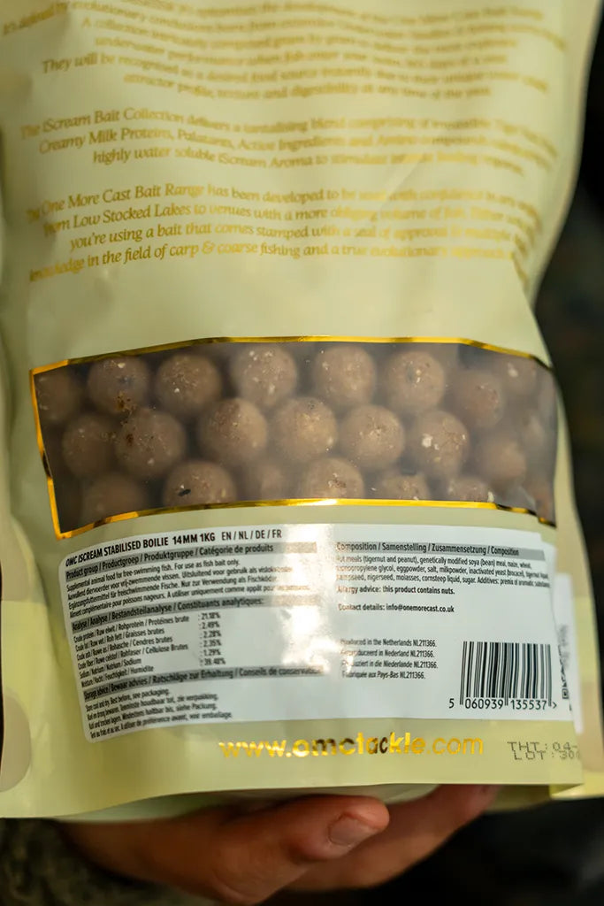 OMC iScream Stabilised Boilie 14mm: 1kg