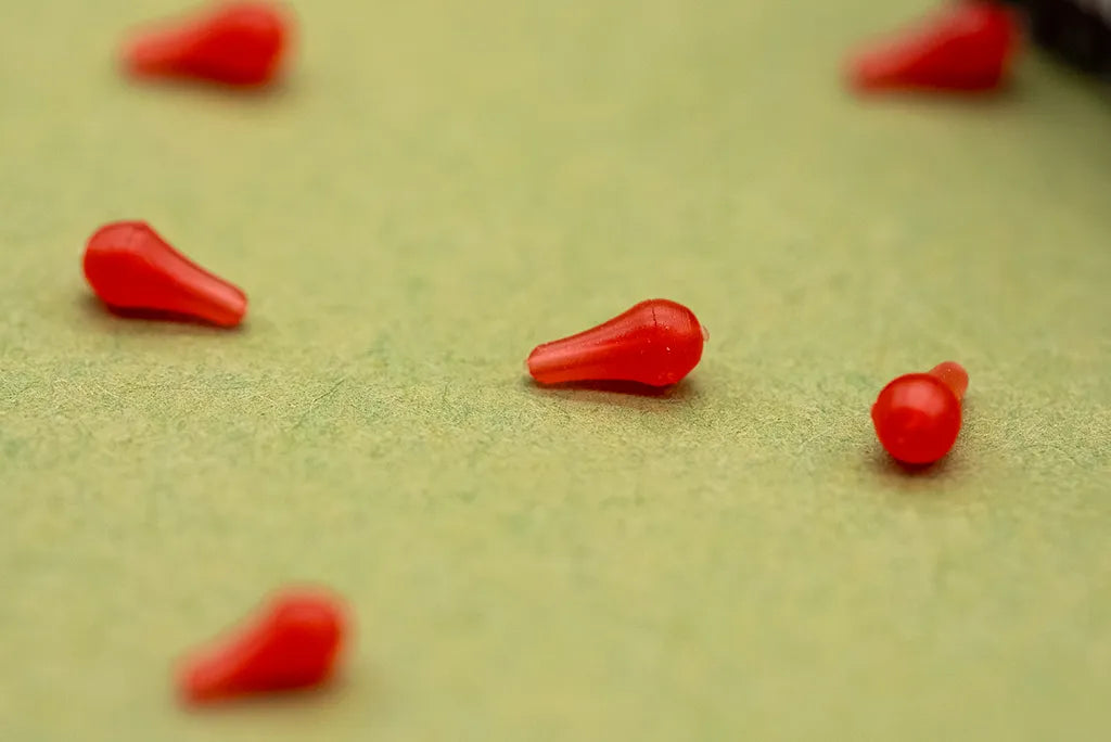 Стопери за кука OMC DAZZLERS BLOOD RED DISTANCE HOOKBEAD